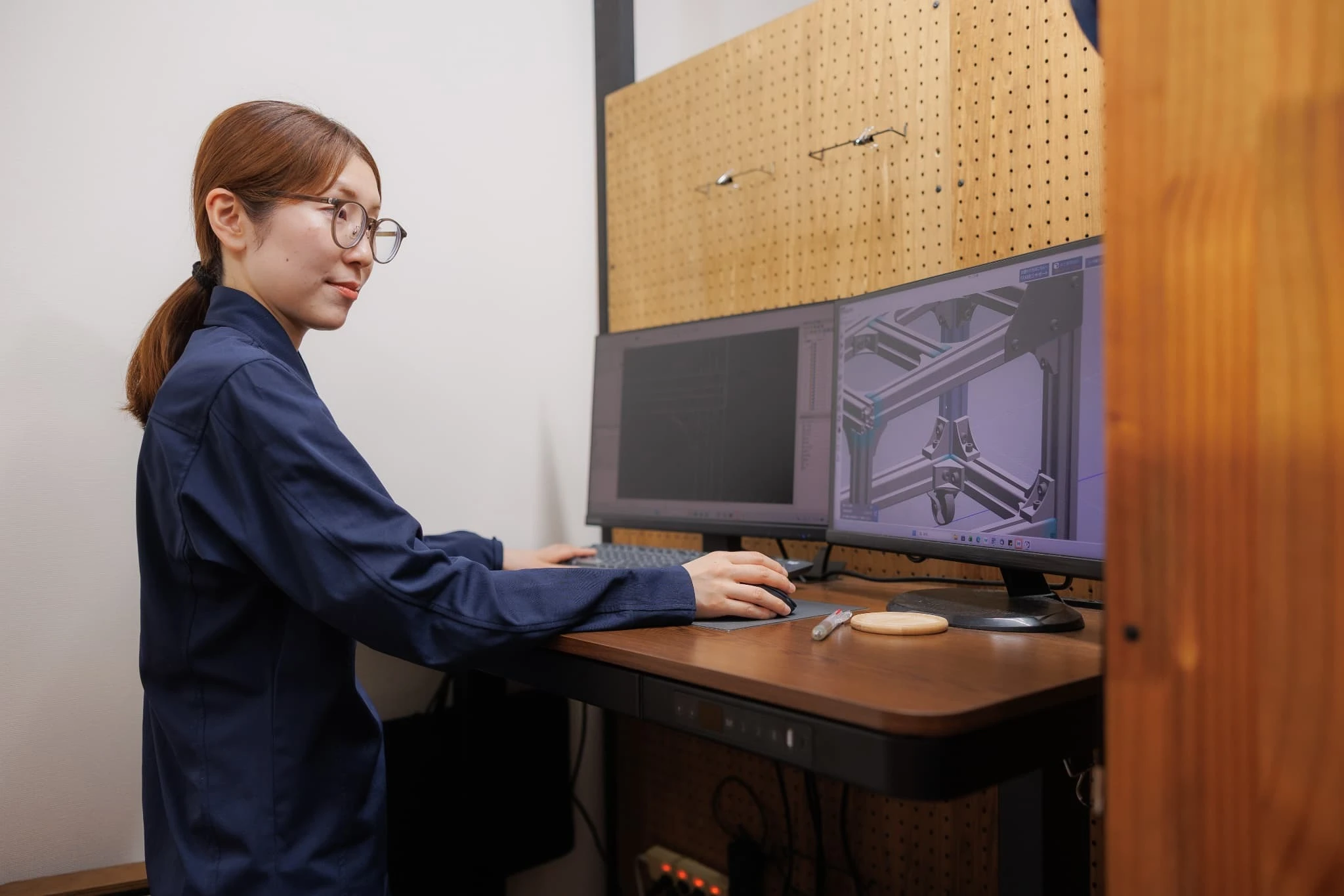CADで作図の様子